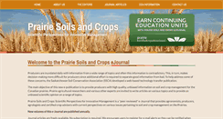 Desktop Screenshot of prairiesoilsandcrops.ca