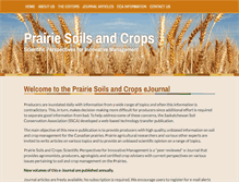 Tablet Screenshot of prairiesoilsandcrops.ca